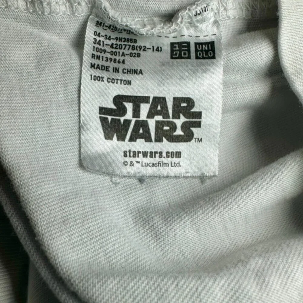 UNIQLO STAR WARS MANDALORIAN BOBA FETT YOU JOIN US T SHIRT Size XL​​​​ - Picture 7 of 8